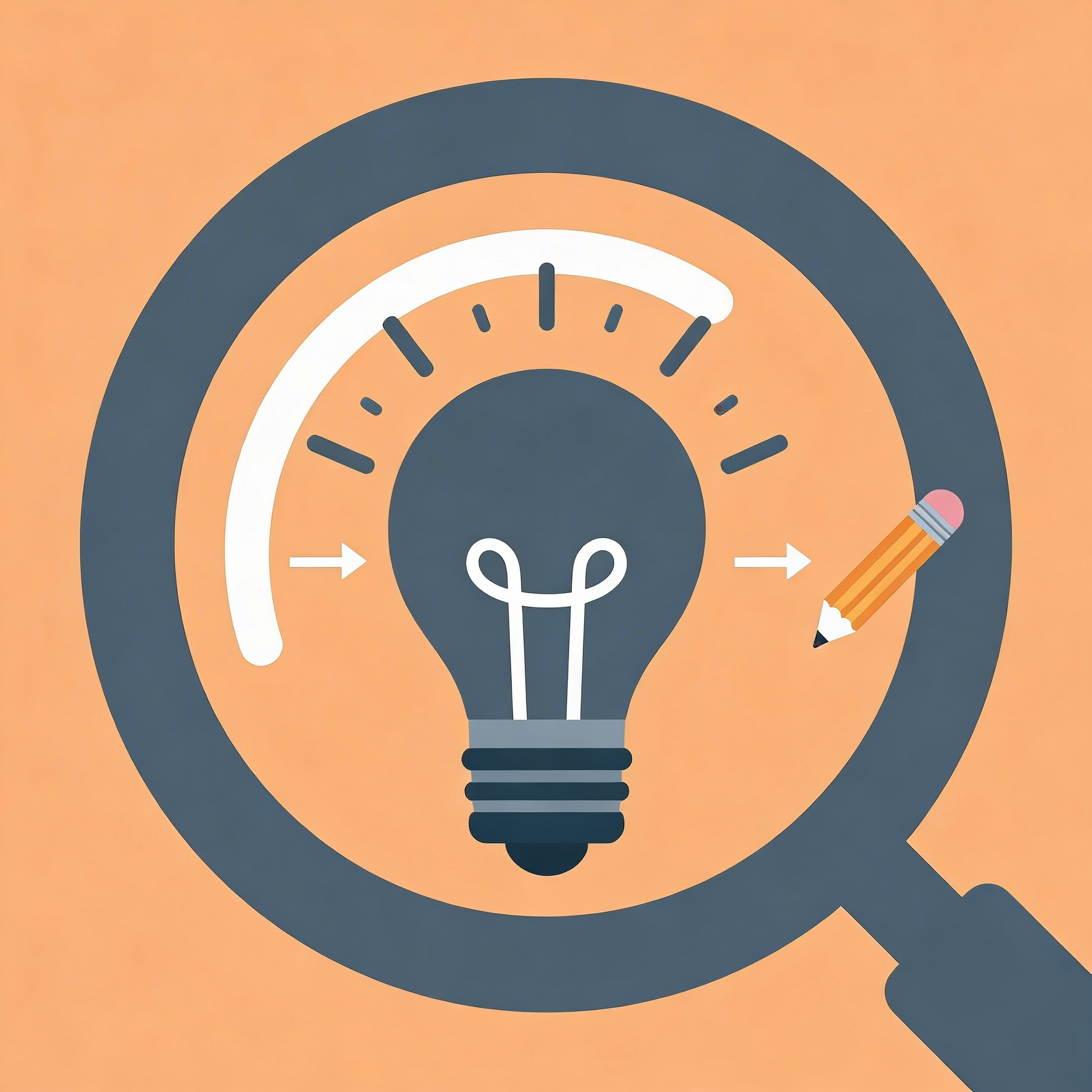 Spotlight icon emphasizing the idea phase as the critical failure point